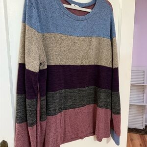 Colorful Striped Women's Sweater
